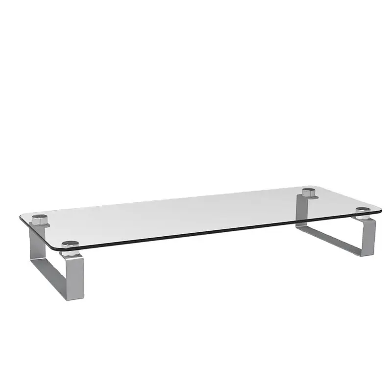Tempered glass monitor riser