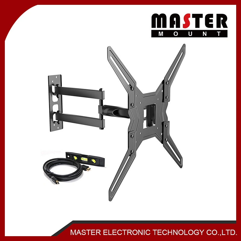 Full Motion TV Wall Mount Bracket For Most 32-55 Inch LED, LCD, OLED And Plasma Flat Panel Or Curved Tvs