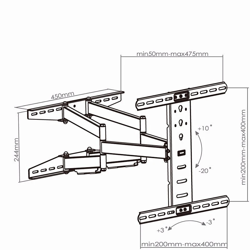 Full Motion Lcd Tv Wall Mount For 32