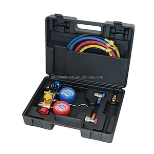 R22 R404A R134A A/C Refrigerant Freon Manifold with 3