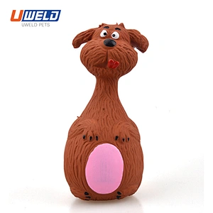 Uweld Cartoon Animal Shape Latex Pet Toy