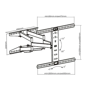 Removable Customize Living Room Furniture Led TV Mount