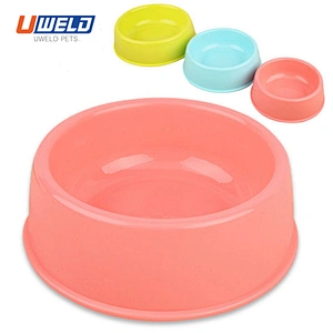 Uweld Monochrome Plastic Pet Food Bowl