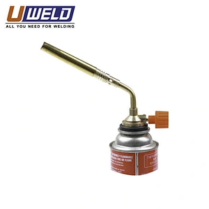 Manual lit bayonet type Portable picnic framing gardening micro welding blowlamp butane gas heating piezo torch