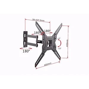 Full Motion TV Wall Mount Bracket For Most 32-55 Inch LED, LCD, OLED And Plasma Flat Panel Or Curved Tvs