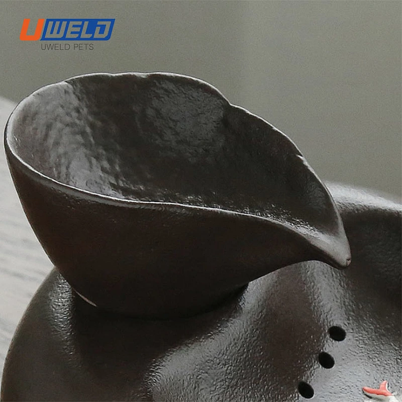Uweld Ceramic Leaf Shaped Pet Water Fountain
