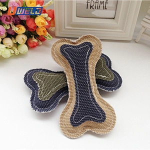 Uweld Hessian Bone-Shaped Pet Toy