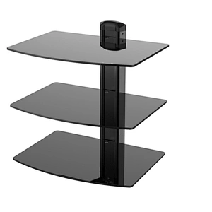 Economy Tempered Glass DVD Mount Glass DVD Player Shelf DVD Stand with Good Quality