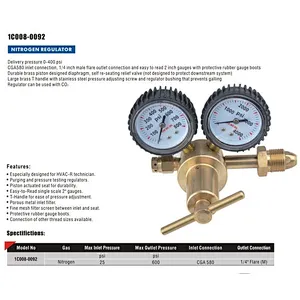 2021 Uweld Amazon Hotting Sell Gas Regulator Nitrogen Regulator for World Market