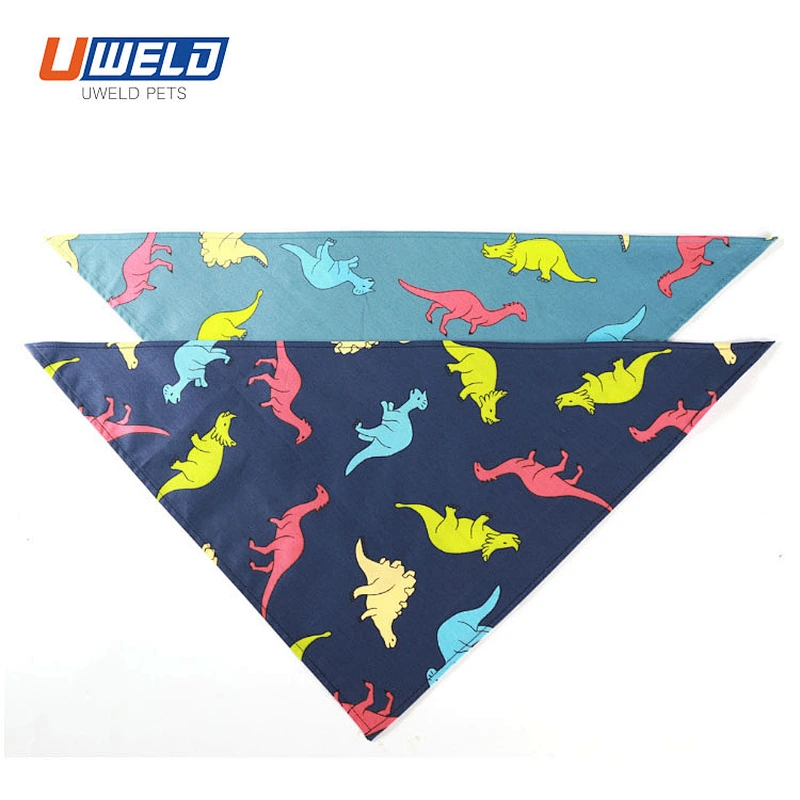 Uweld Dinosaur Print Pet Triangle Towel