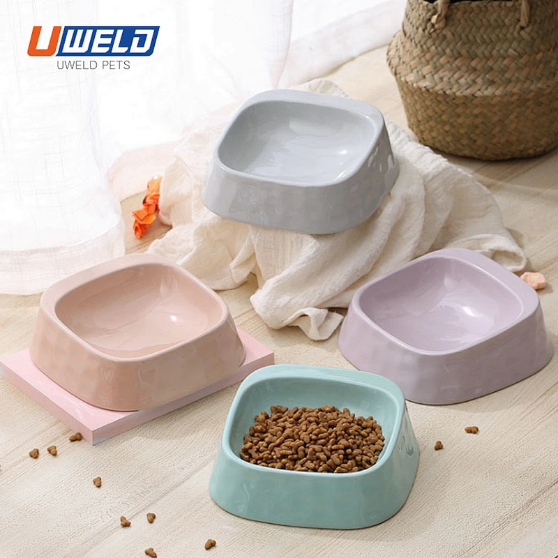 Uweld Square Ceramic Pet Bowl