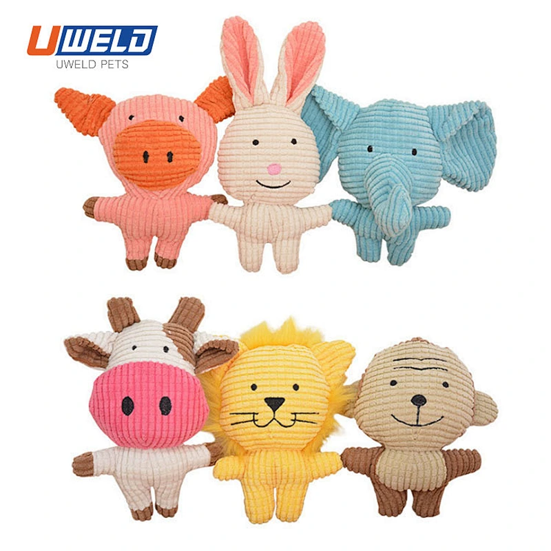 Uweld Animal-Shaped Flannelette Vocal Pet Toy