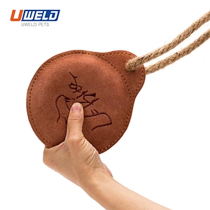 Uweld Cowhide Sound Pet Round Toy
