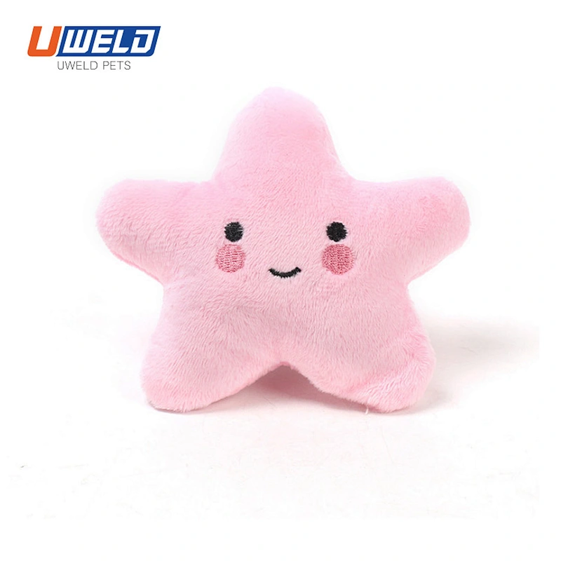 Uweld Plush Sounding Starfish Shaped Pet Toy