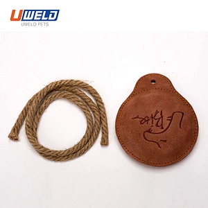 Uweld Cowhide Sound Pet Round Toy