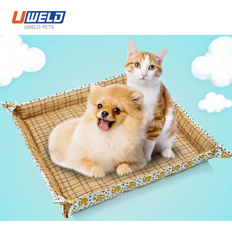 Uweld Foldable Double - Sided Mat With Ice Silk Mat For Pet
