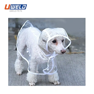 Uweld Waterproof Pet Raincoat With Transparent Border