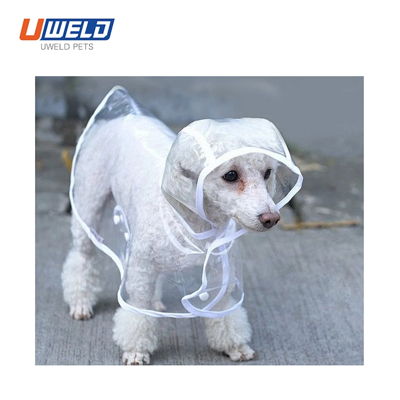 Uweld Waterproof Pet Raincoat With Transparent Border