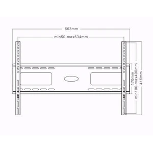 Ultra Slim Fixed TV Wall Mount For 37