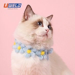 Uweld Handmade Flower Pet Collar Accessories