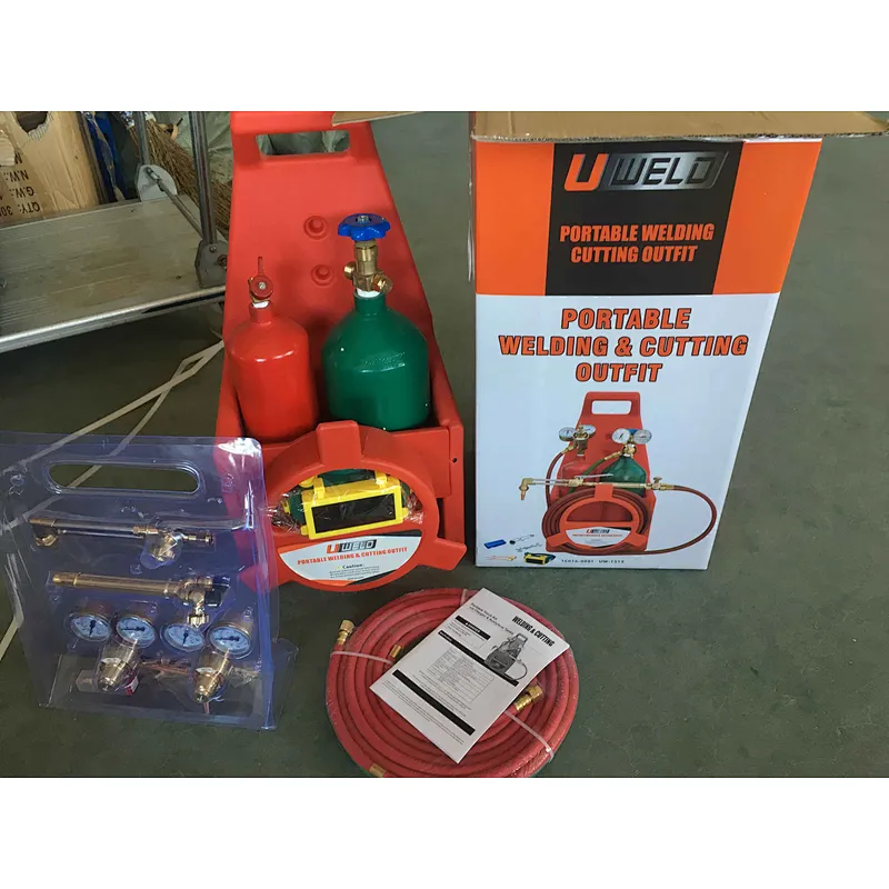 2021 Uweld Portable Acetylene and Oxygen Welding Kit With Cylinder Tank