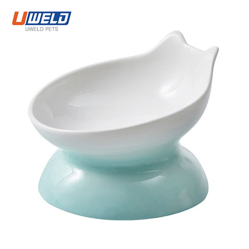 Uweld Ceramic High-Legged Cat Feeding Bowl