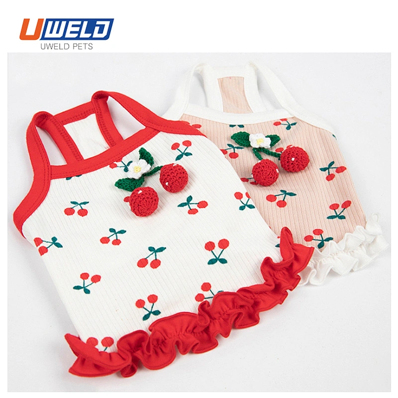Uweld Summer Pet Vest With Cherry Print