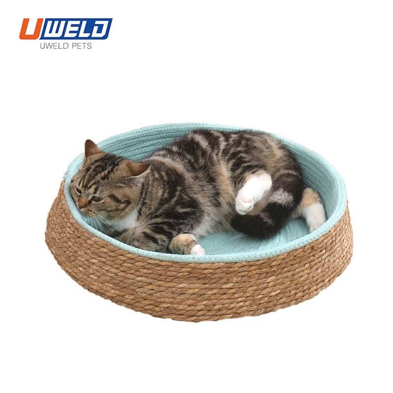 Uweld Round Pet House Made Of Rattan