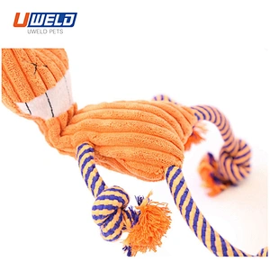 Uweld Orange Cat Shaped Pet Bite Toy