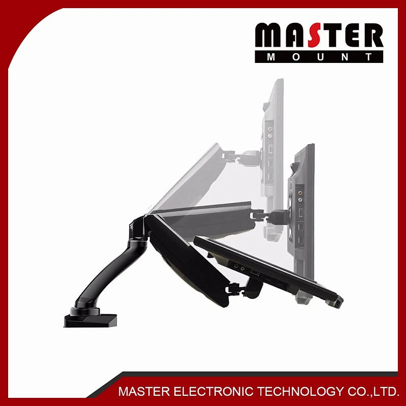Desktop gas spring Monitor mount for 10 to 27 inch screen