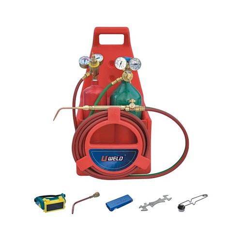 2021 Uweld Portable Acetylene and Oxygen Welding Kit With Cylinder Tank
