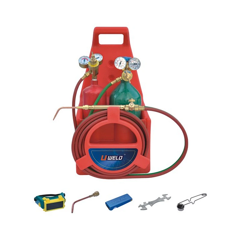 2021 Uweld Portable Acetylene and Oxygen Welding Kit With Cylinder Tank