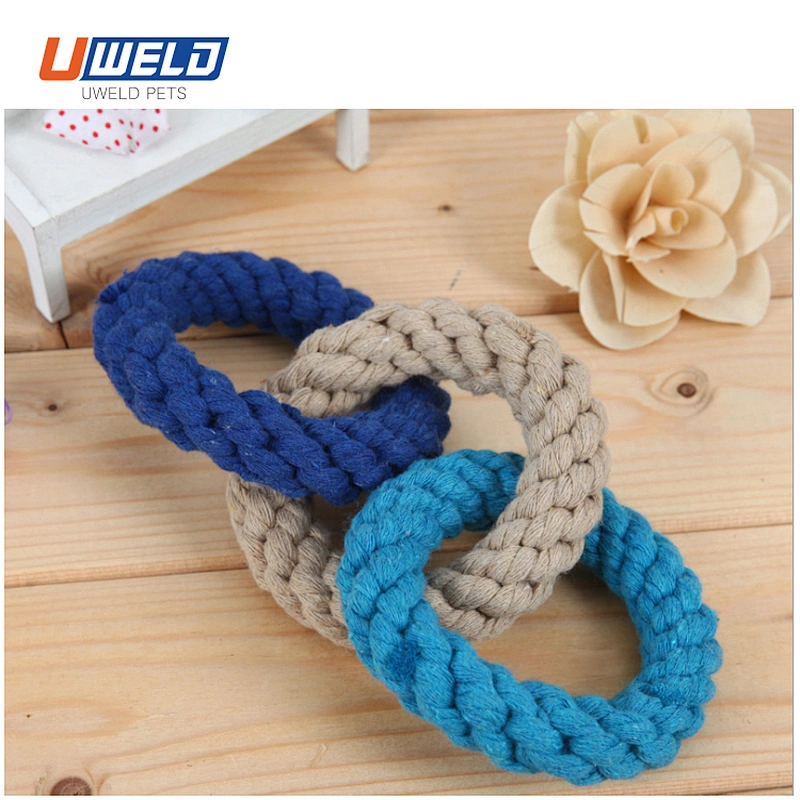 Uweld Cotton Thread Hand-Woven Three Chain Pet Toy