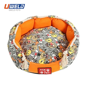 Uweld Printed Canvas Plush Pet House