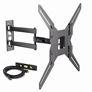 Full Motion TV Wall Mount Bracket For Most 32-55 Inch LED, LCD, OLED And Plasma Flat Panel Or Curved Tvs
