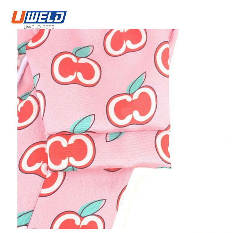 Uweld Apple Print Pink Pet Shirt