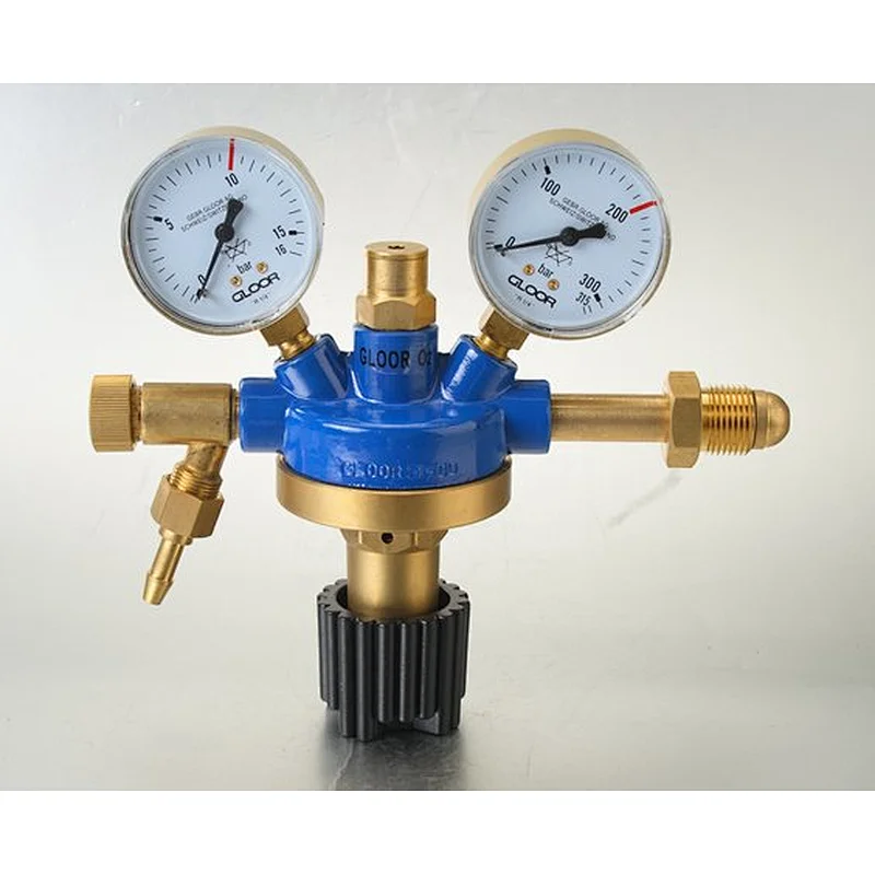 Two Stage Acetylene pressure gauge Switzerland type regulator with brass body