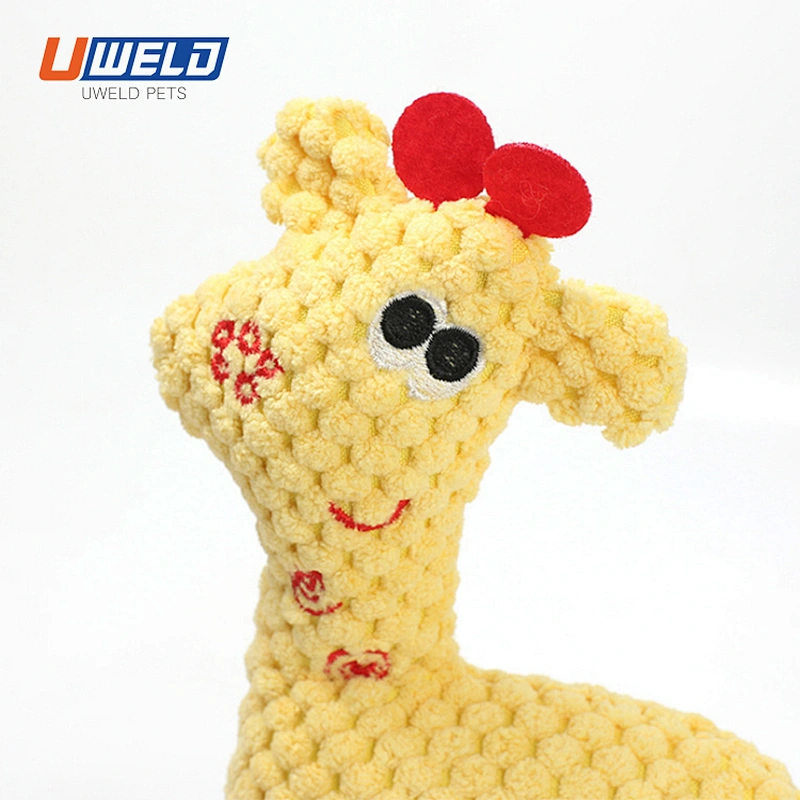 Uweld Deer Shaped Cotton Rope Plush Pet Toy
