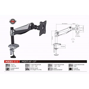 Popular Four Monitors Desktop LED LCD Monitor Stand Computer Mount