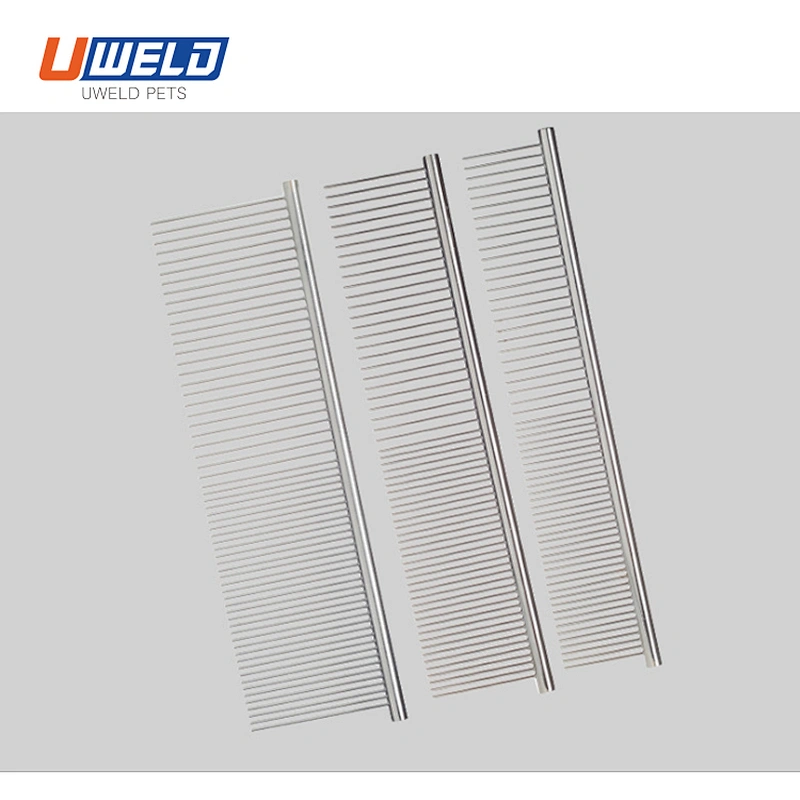 Uweld Stainless Steel Line Comb For Pet Grooming