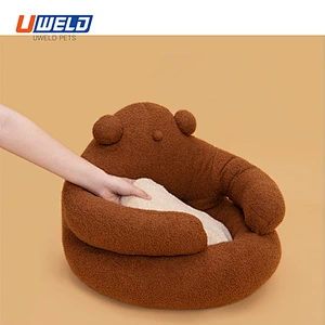 Uweld Bear Shaped Semi-Enclosed Pet Bed