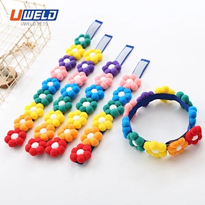 Uweld Colorful  Flower Cotton Pet Collar