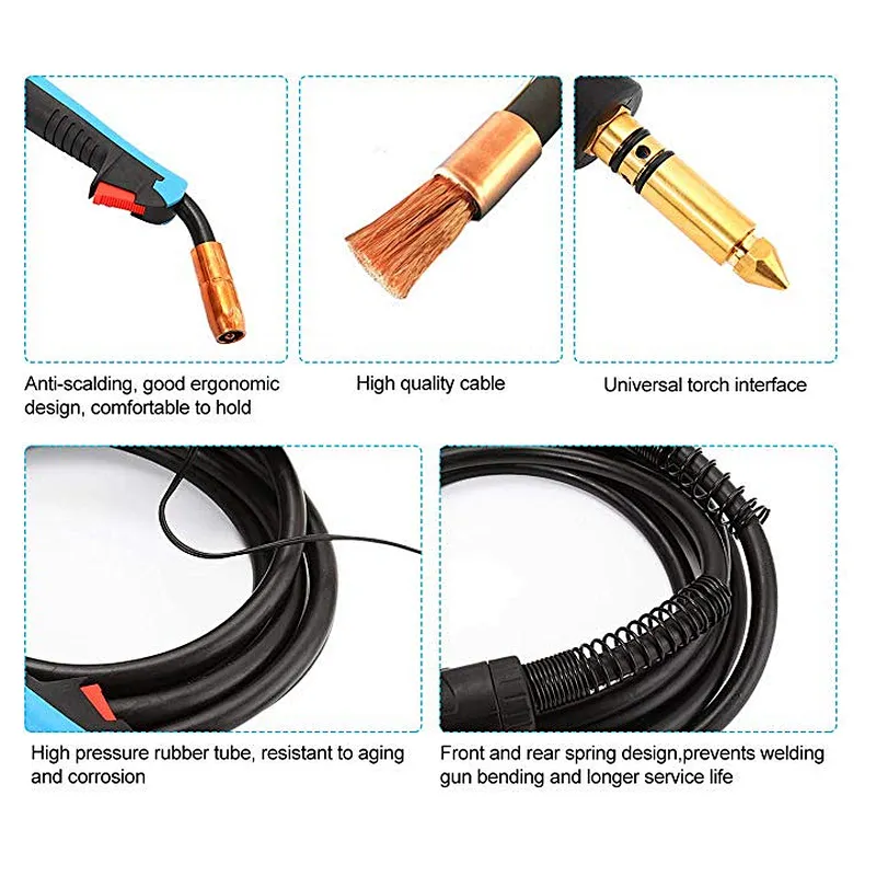 500A/350A/200A Mig Welding Gun Accessory welding gun CO2 gas welding torch