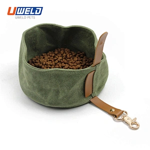 Uweld Foldable Canvas Outdoor Dog Food Bag