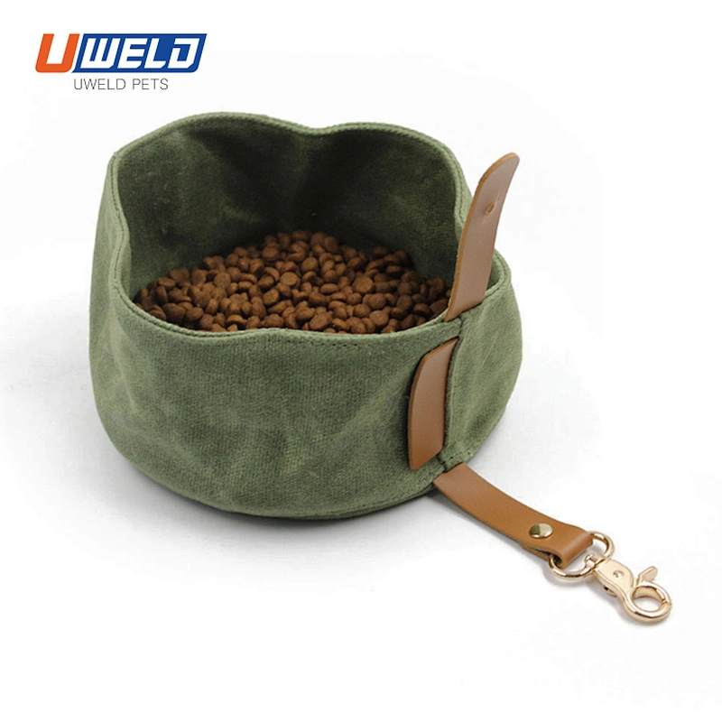 Uweld Foldable Canvas Outdoor Dog Food Bag