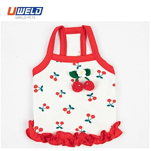 Uweld Summer Pet Vest With Cherry Print
