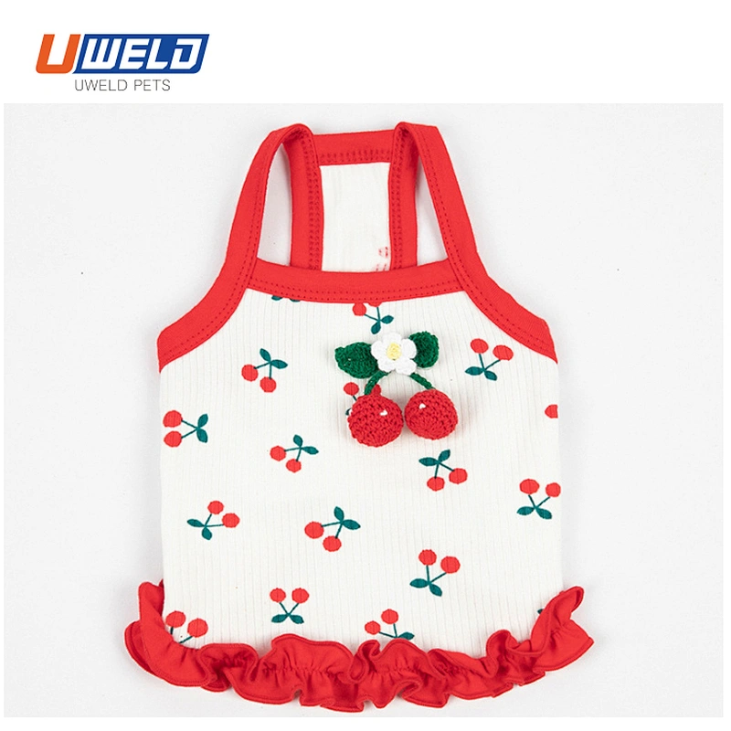 Uweld Summer Pet Vest With Cherry Print