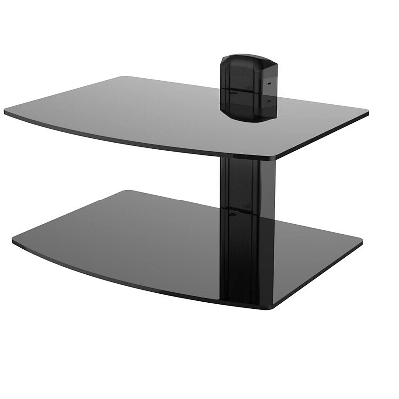 Economy Tempered Glass DVD Mount Glass DVD Player Shelf DVD Stand with Good Quality