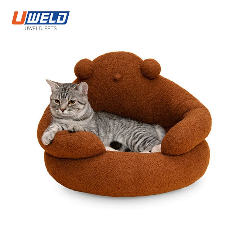 Uweld Bear Shaped Semi-Enclosed Pet Bed