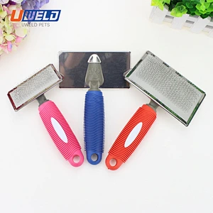 Uweld Rubber Handle Pet Depilating Comb